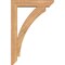 Ekena Millwork Thorton Slat Smooth Bracket w/ Offset Brace, Western Red Cedar, 5 1/2"W x 24"D x 36"H BKT0604X24X36THR06SWR - alternate 4
